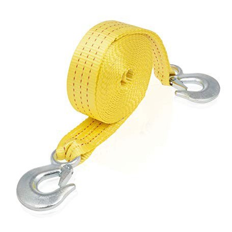 Tow Strap with Safety Hooks